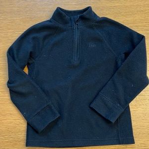 Rei black fleece half zip 4T